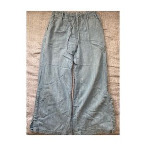 Flared wide leg jeans